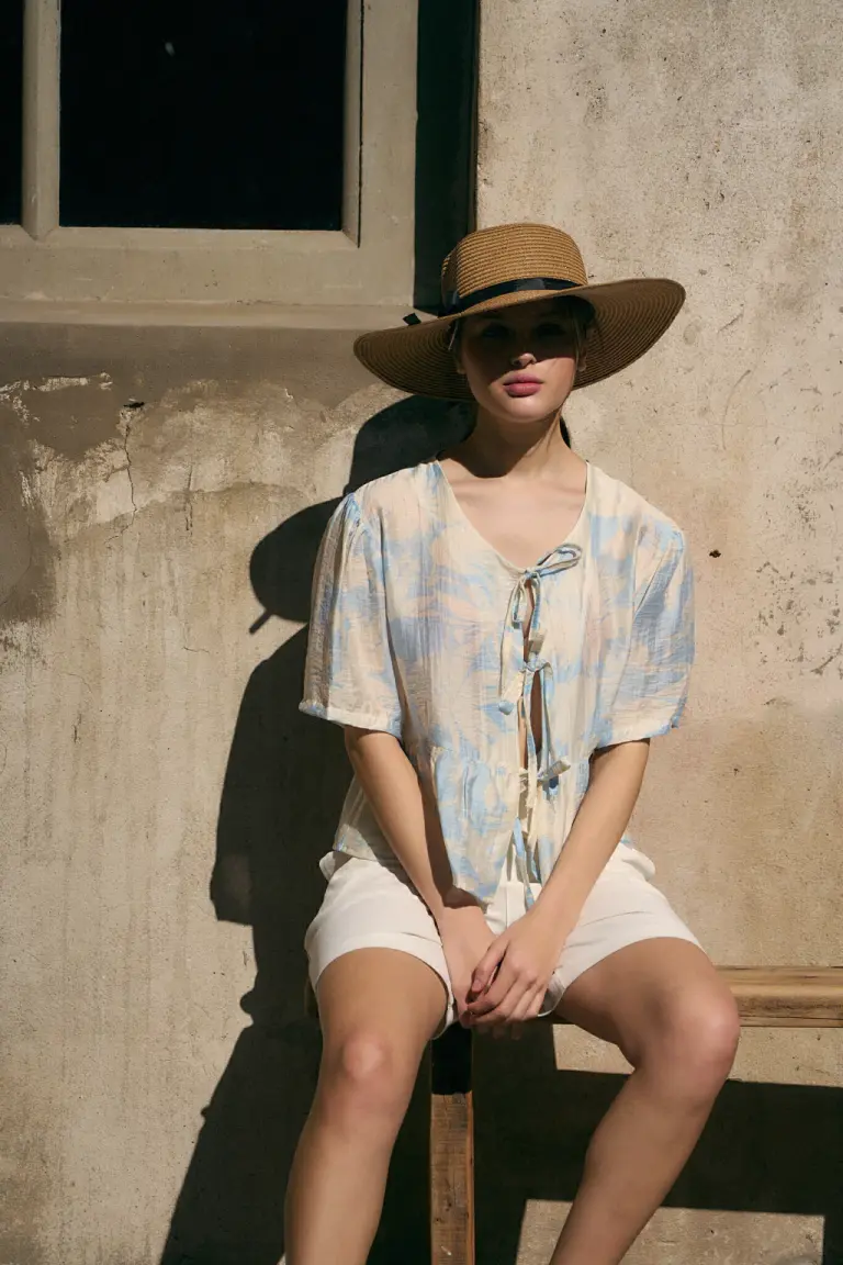 Blusa con Lazo de Lemmon en Blusas para argentina