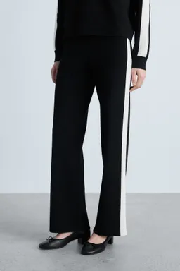 Pantalón punto raya contraste de Mango en Pantalones para argentina