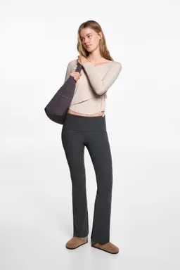 Leggings flare canalé de Mango Teen en Pantalones para argentina