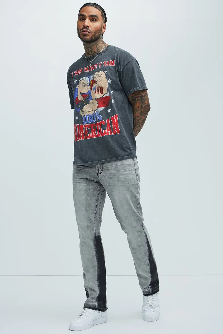 Jean slim flare gris de Fashion Nova en Pantalones para argentina