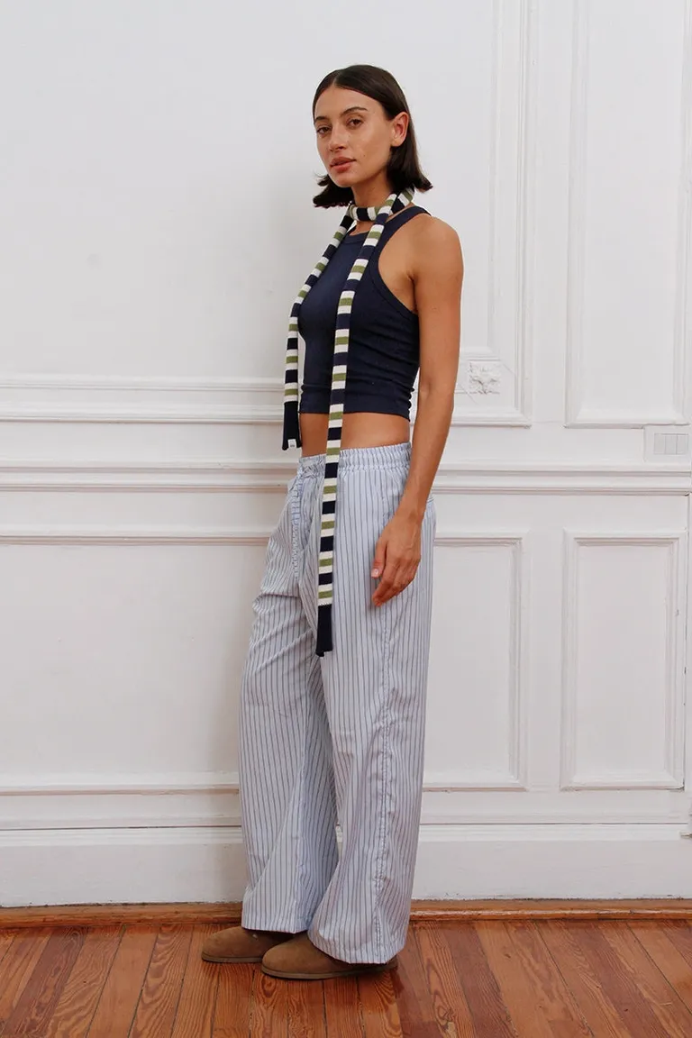 Pantalón de corte amplio con diseño de rayas verticales de Sofia Sarkany en Pantalones para argentina