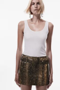Minifalda cinto animal print de Mango en Faldas para argentina