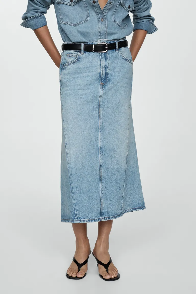Falda denim abertura de Mango en Faldas para argentina