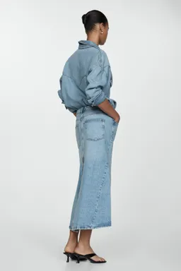 Falda denim abertura de Mango en Faldas para argentina