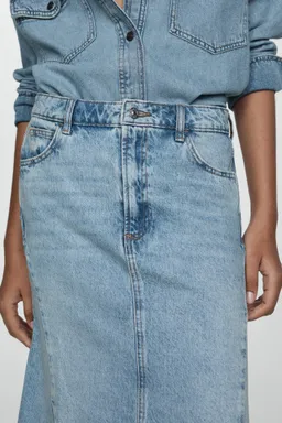 Falda denim abertura de Mango en Faldas para argentina
