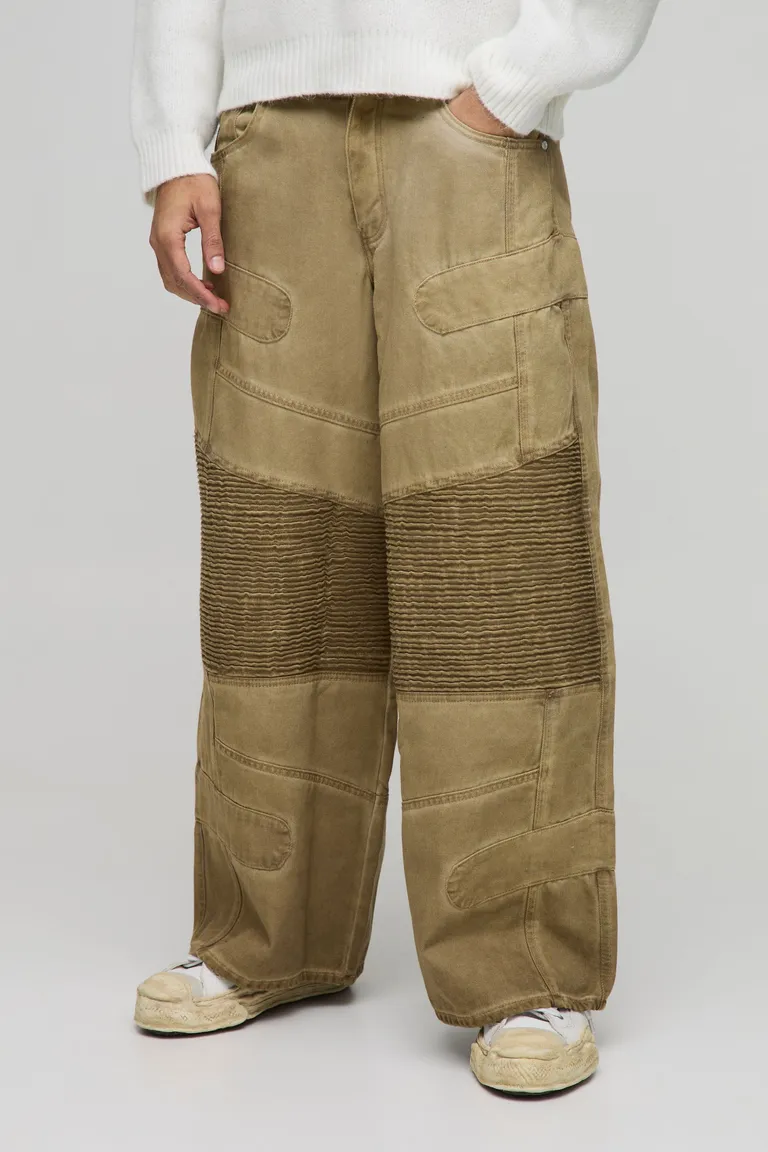 Jeans biker holgados lavado aceite de Boohooman en Pantalones para argentina