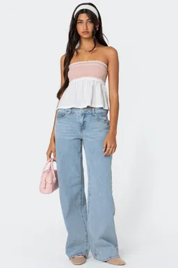 Top tubo peplum rena de Edikted en Tops para argentina