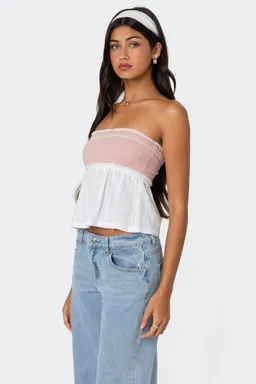 Top tubo peplum rena de Edikted en Tops para argentina