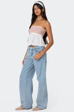 Top tubo peplum rena de Edikted en Tops para argentina