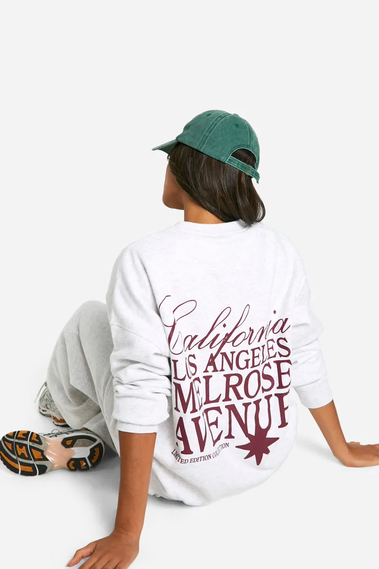 Buzo california oversize estampado de Boohoo en Buzos y Sweaters para argentina
