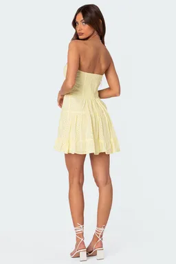 Minivestido algodón encaje liora de Edikted en Vestidos para argentina