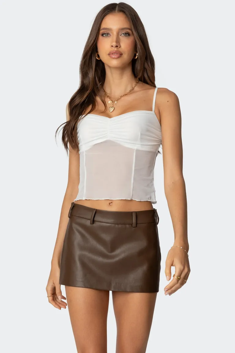 Top malla transparente viv de Edikted en Tops para argentina
