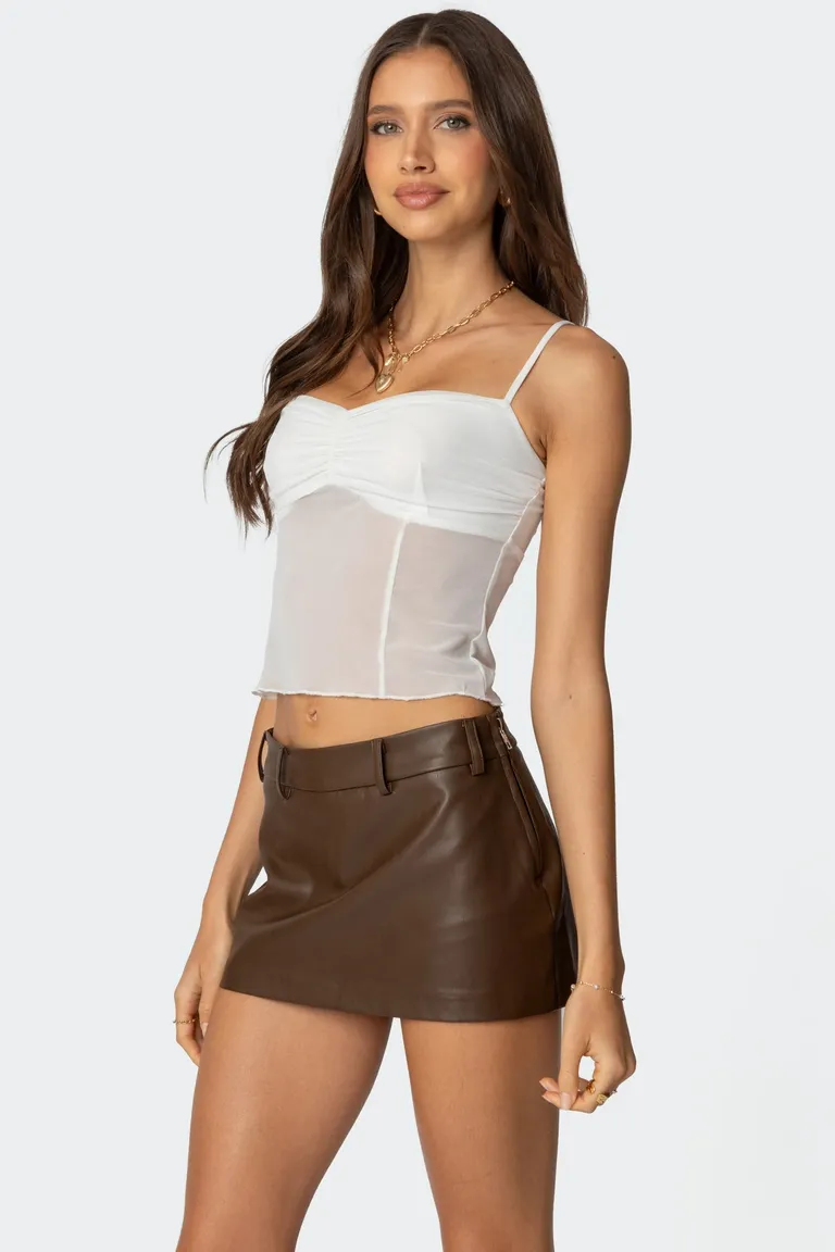 Top malla transparente viv de Edikted en Tops para argentina
