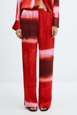 Pantalón satinado tiedye de Mango en Pantalones para argentina