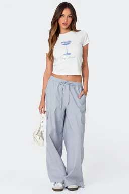 Pantalón cargo estilo lino de Edikted en Pantalones para argentina