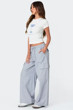 Pantalón cargo estilo lino de Edikted en Pantalones para argentina