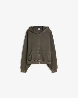 Sudadera cremallera piqué lavado de Bershka en Buzos y Sweaters para argentina