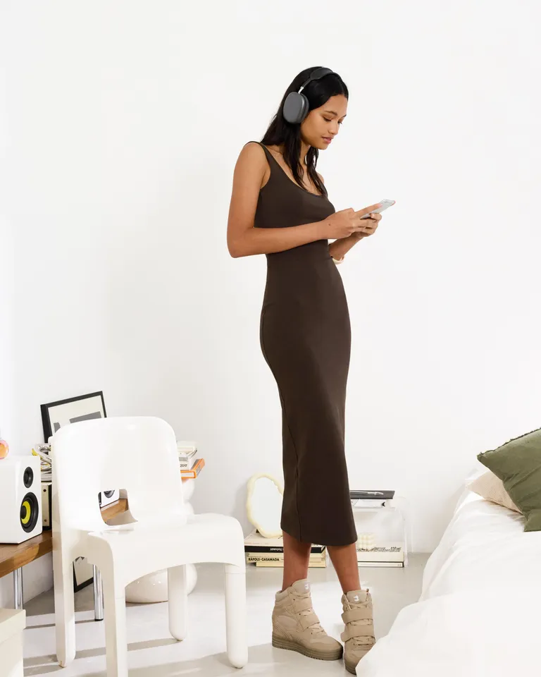 Vestido midi de tirantes de Bershka en Vestidos para argentina