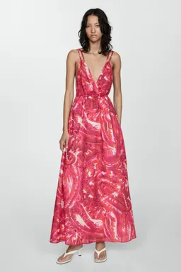 Vestido estampado doble tirante de Mango en Vestidos para argentina