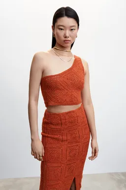 Top crochet asimétrico de Mango en Tops para argentina