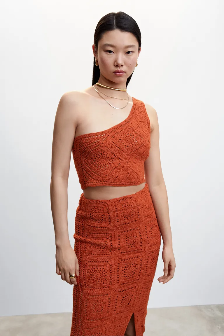 Top crochet asimétrico de Mango en Tops para argentina