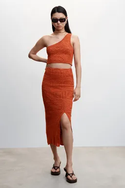 Top crochet asimétrico de Mango en Tops para argentina