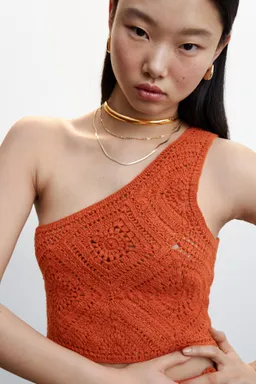 Top crochet asimétrico de Mango en Tops para argentina