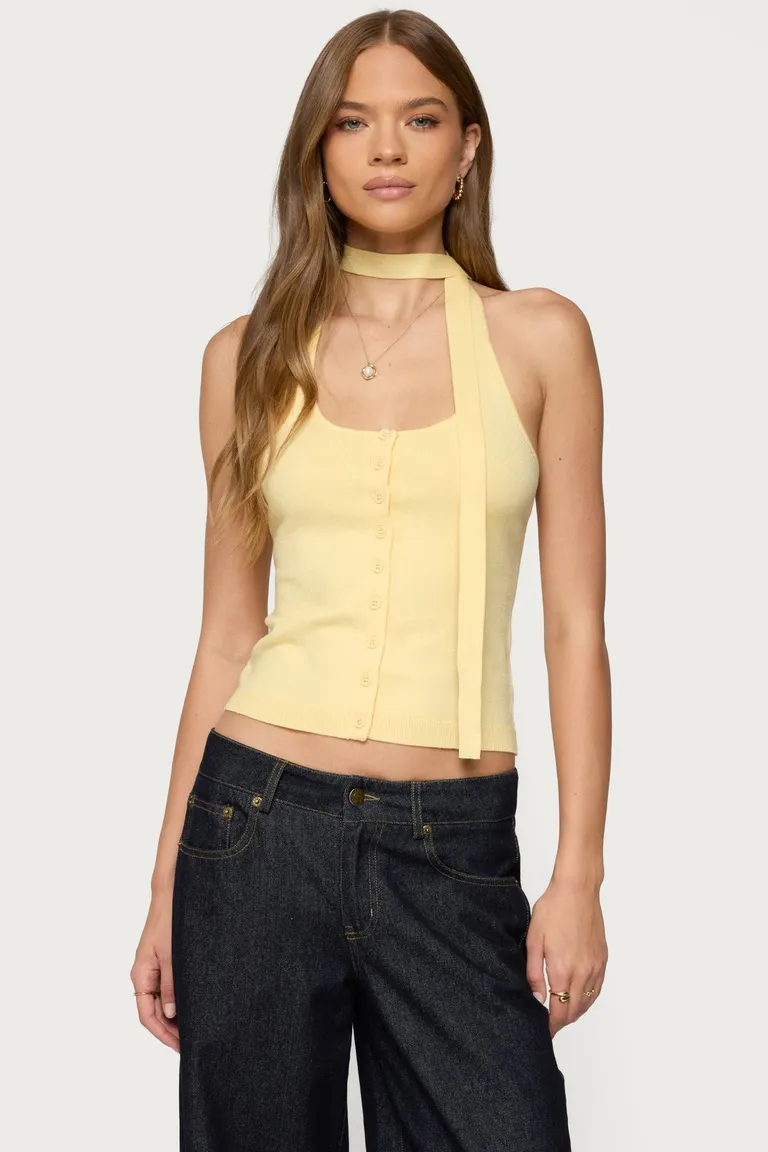 Top halter tejido dos piezas de Edikted en Tops para argentina