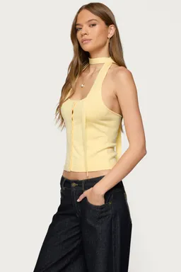 Top halter tejido dos piezas de Edikted en Tops para argentina