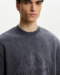 Remera manga corta felpa bordada de Bershka en Remeras y Polos para argentina