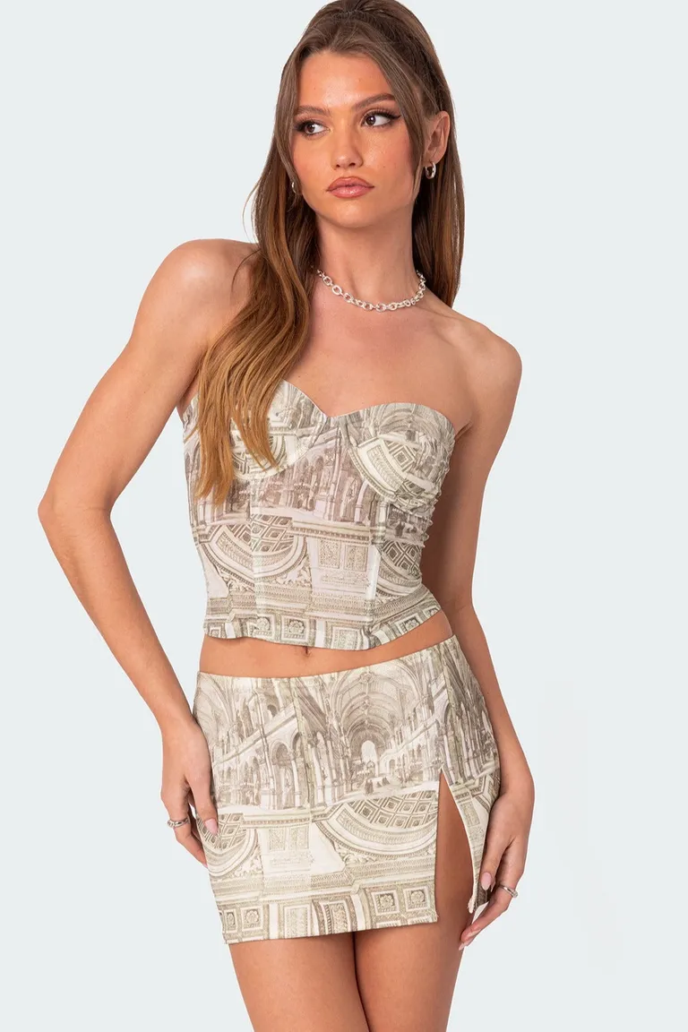 Corset estampado lionne de Edikted en Tops para argentina