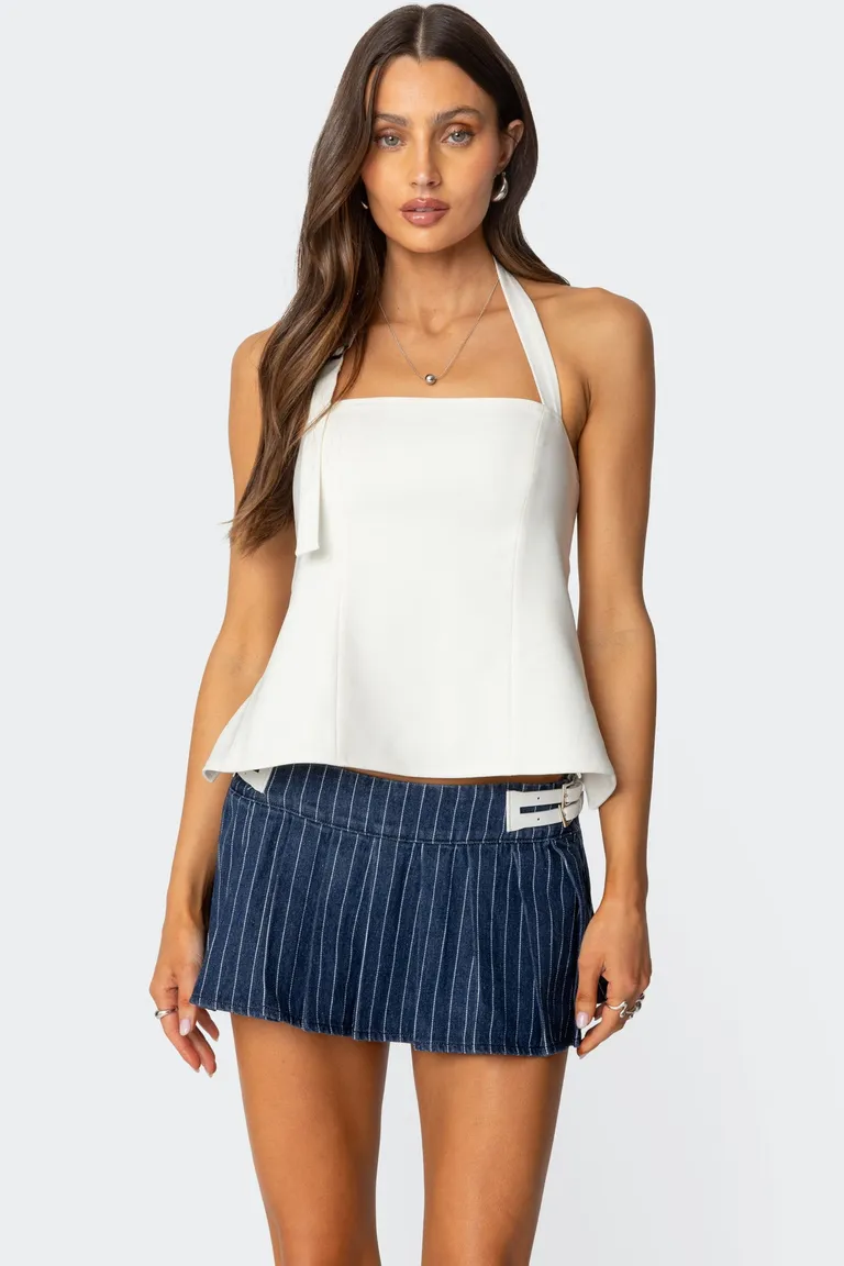 Top halter sin espalda yazi de Edikted en Tops para argentina