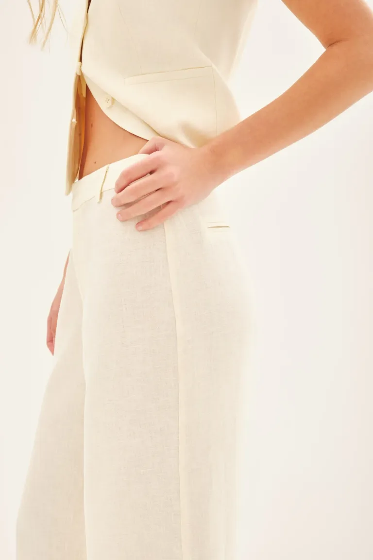 Pantalón de corte sastrero en algodón, pieza clave para un look sofisticado de Rapsodia en Pantalones para argentina