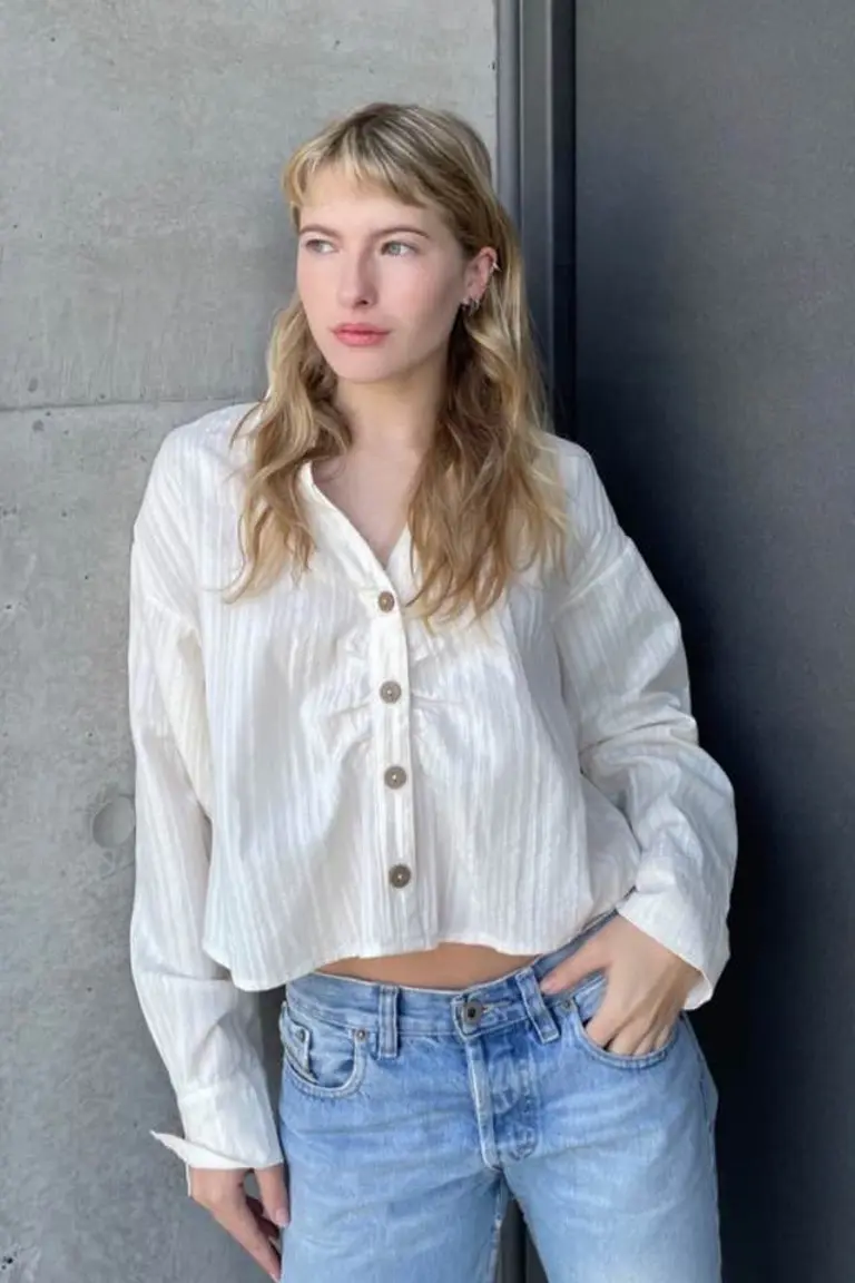 Camisa Crop Algodón de Hesed en Camisas para argentina