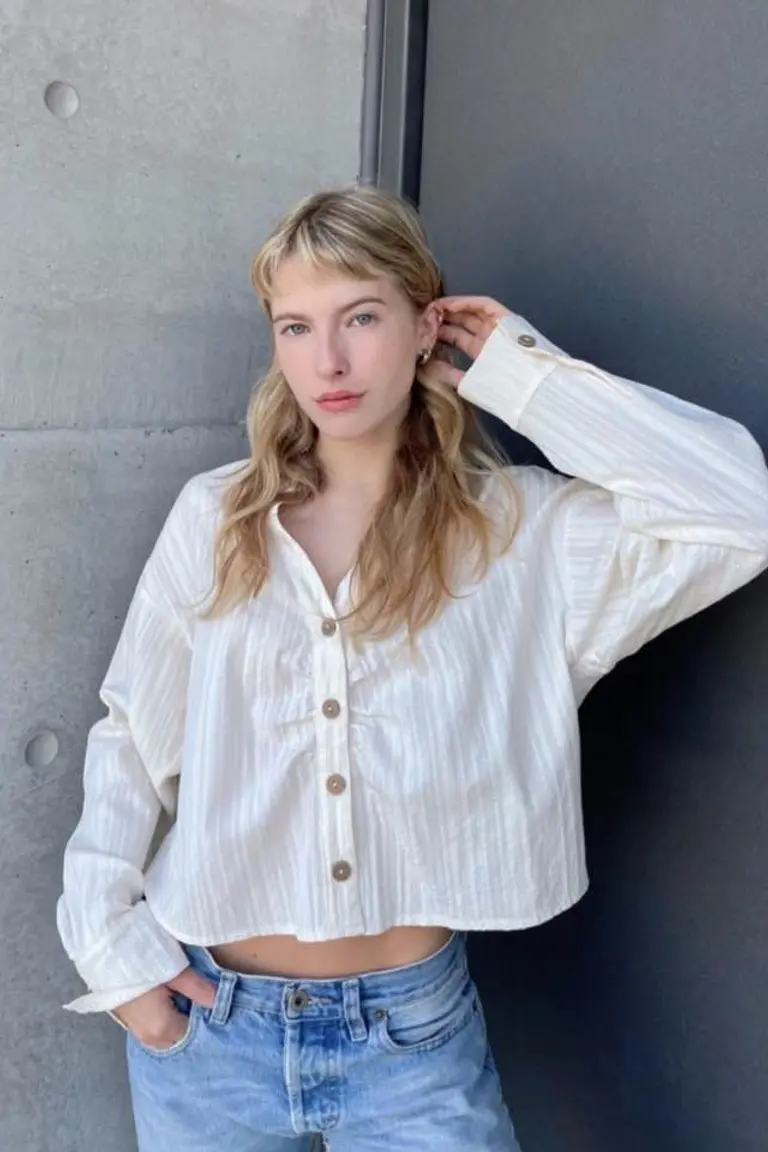 Camisa Crop Algodón de Hesed en Camisas para argentina