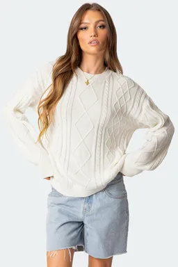 Sweater jessy punto trenzado de Edikted en Buzos y Sweaters para argentina