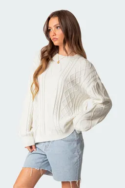 Sweater jessy punto trenzado de Edikted en Buzos y Sweaters para argentina