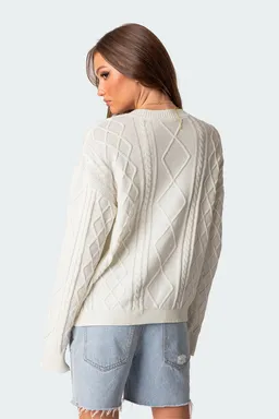 Sweater jessy punto trenzado de Edikted en Buzos y Sweaters para argentina