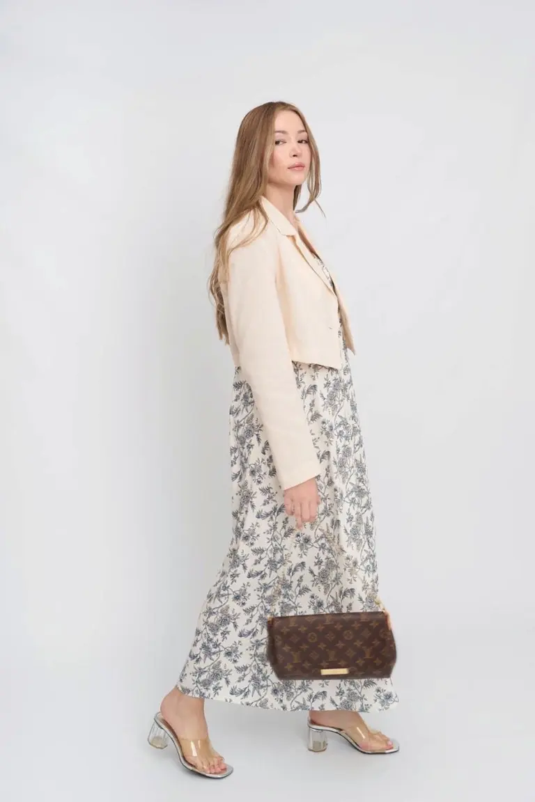 Chaqueta Crop Lino de Hesed en Chaquetas para argentina