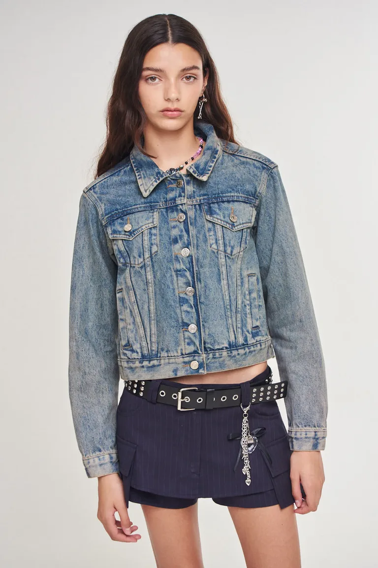 Chaqueta de jean recta con detalles únicas de 47 Street en Chaquetas para argentina