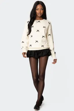 Sweater oversize con moño satén de Edikted en Buzos y Sweaters para argentina