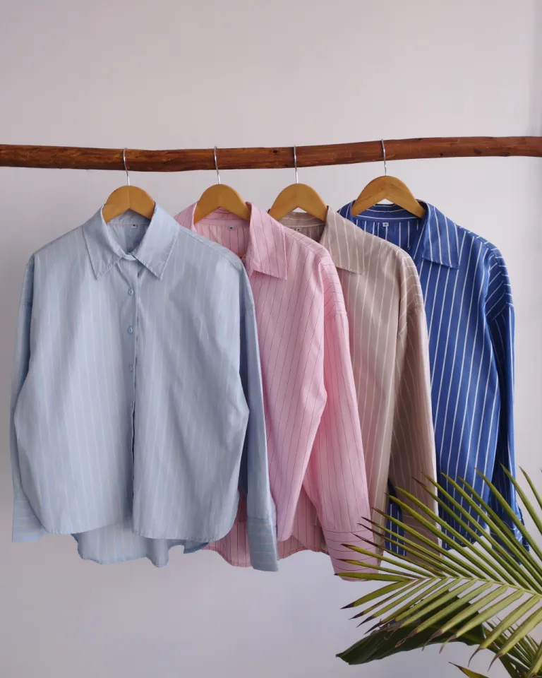 Camisa rayada de algodón y nylon para mujer de Lemmon en Camisas para argentina