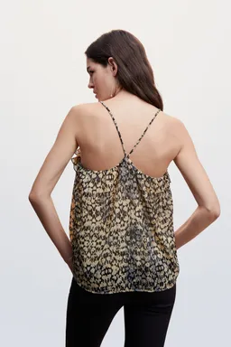 Top estampado con volante de Mango en Tops para argentina