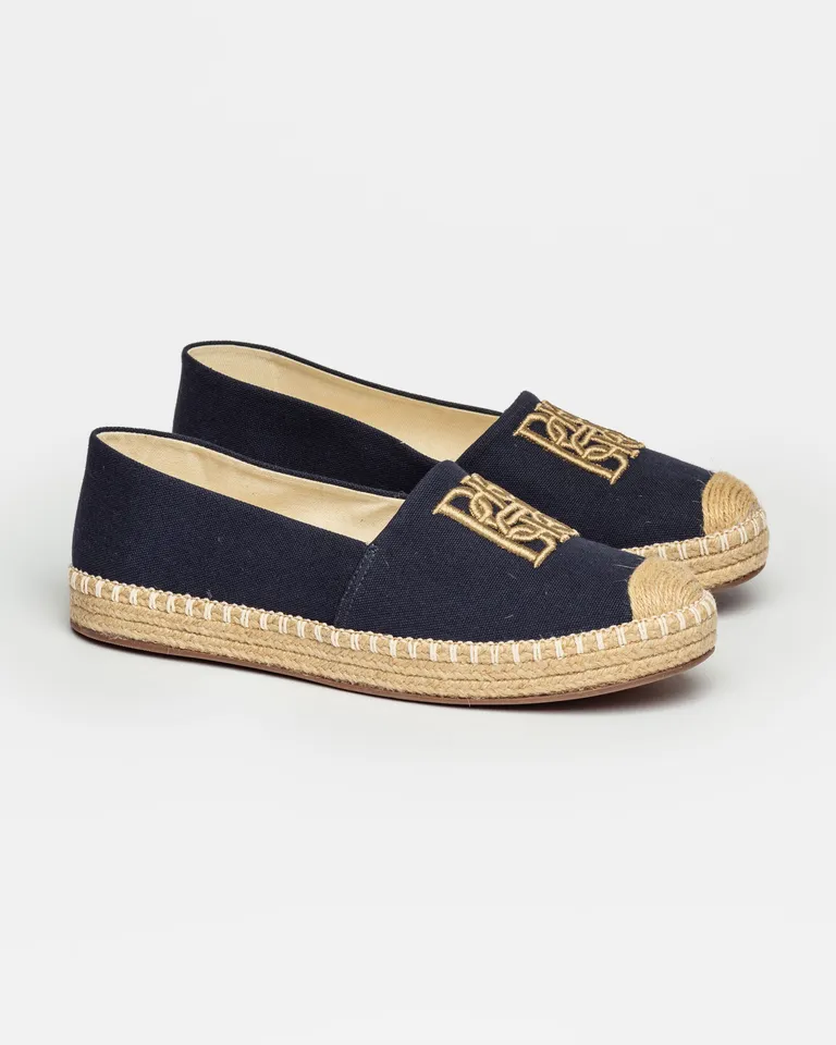 Alpargatas textiles con logo bordado y suela de goma de Prüne en Alpargatas para argentina