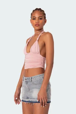 Top halter anudado lillie de Edikted en Tops para argentina