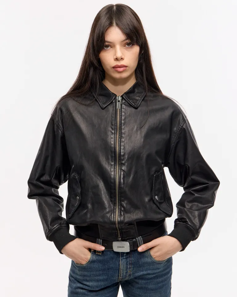 Chaqueta bomber de estilo casual con cierre frontal y puños tejidos de ajuste holgado de Ay Not Dead en Chaquetas para argentina