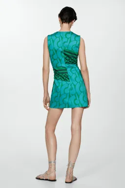 Vestido estampado cremallera delantera de Mango en Vestidos para argentina