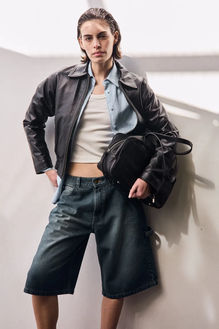 Shorts de denim bermuda de corte holgado para mujer de Justaosadia en Shorts para argentina