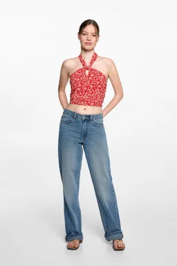 Top estampado con nudo de Mango Teen en Tops para argentina