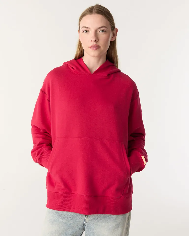 Buzo estilo canguro con capucha y bolsillo frontal para mujer de Furzai en Buzos y Sweaters para argentina